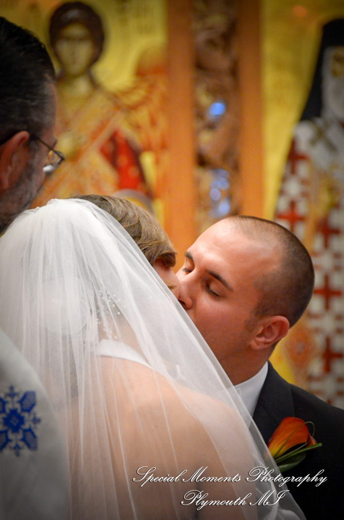 Dayna & Anthony at St. Nicholas Greek Orthodox Church Troy MI wedding photograph