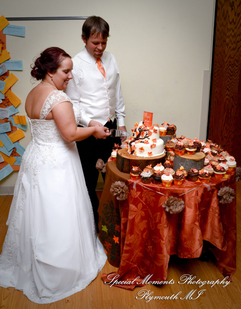 Mandie & Zachery at First United Methodist Church Chelsea MI wedding photography