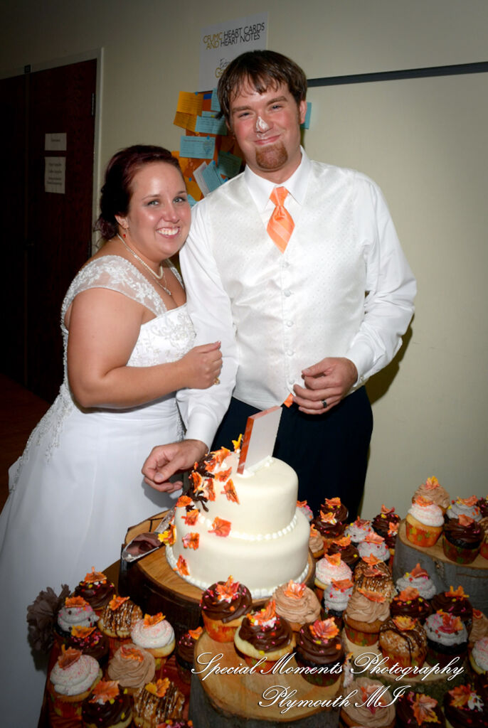 Mandie & Zachery at First United Methodist Church Chelsea MI wedding photography