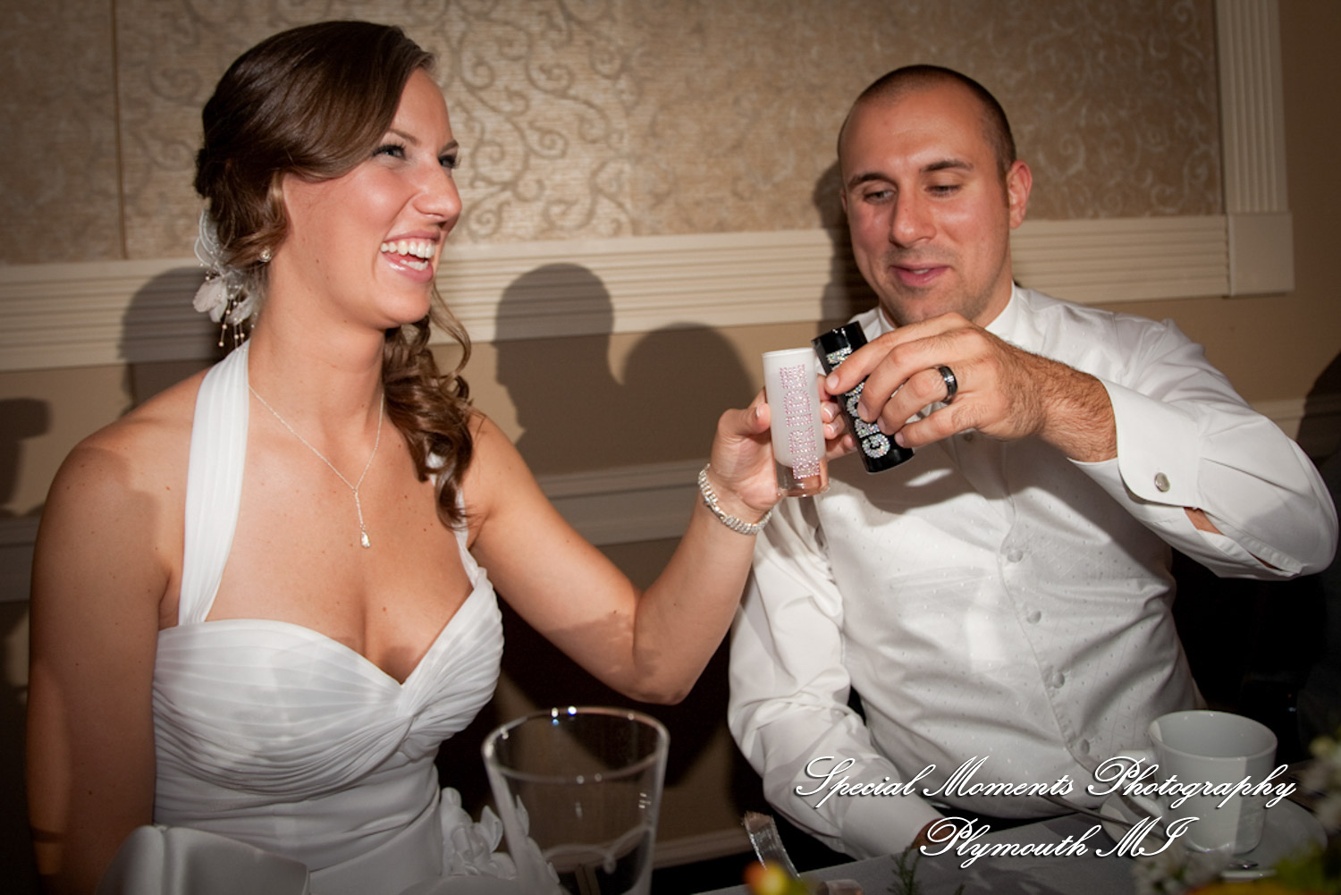 Dayna & Anthony at St. Nicholas Greek Orthodox Hall Troy MI wedding photograph