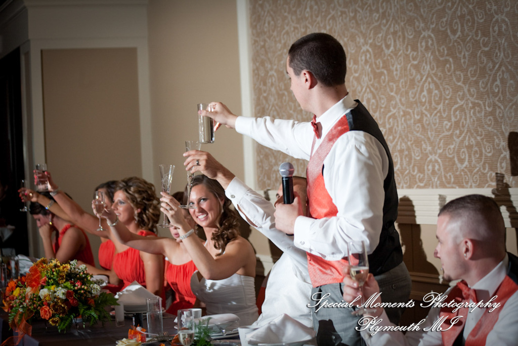 Dayna & Anthony at St. Nicholas Greek Orthodox Hall Troy MI wedding photograph