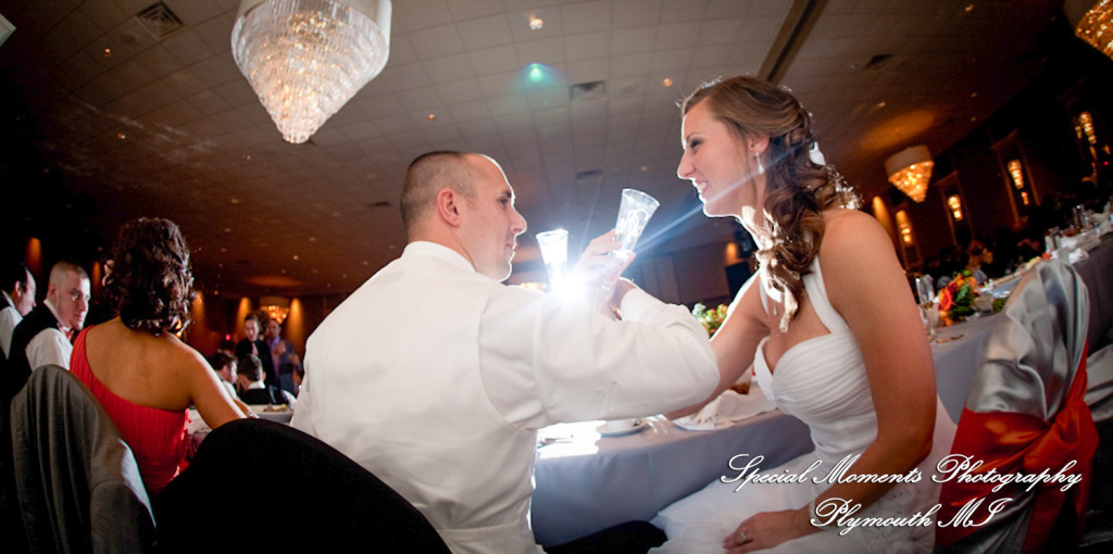 Dayna & Anthony at St. Nicholas Greek Orthodox Hall Troy MI wedding photograph