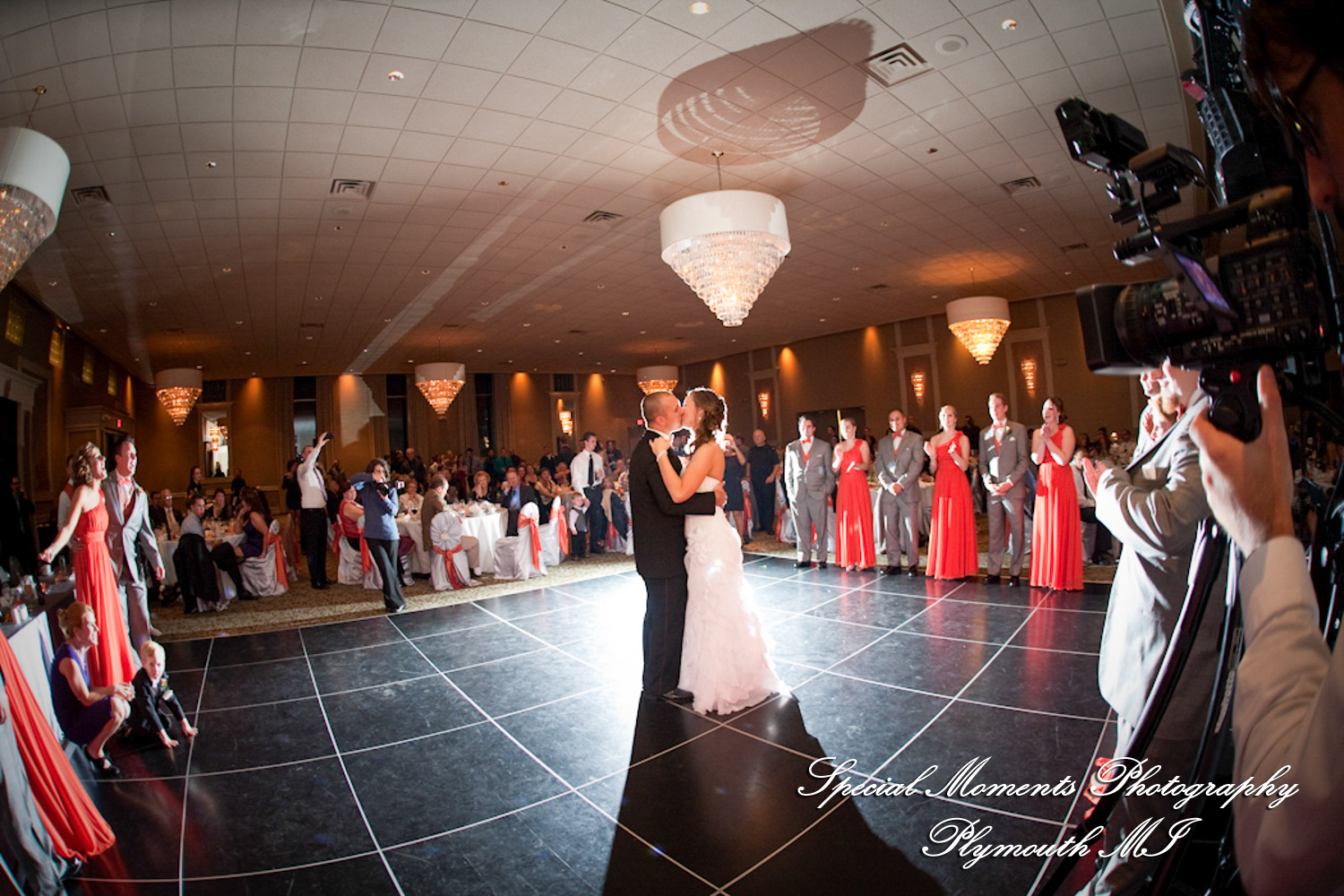 Dayna & Anthony at St. Nicholas Greek Orthodox Hall Troy MI wedding photograph