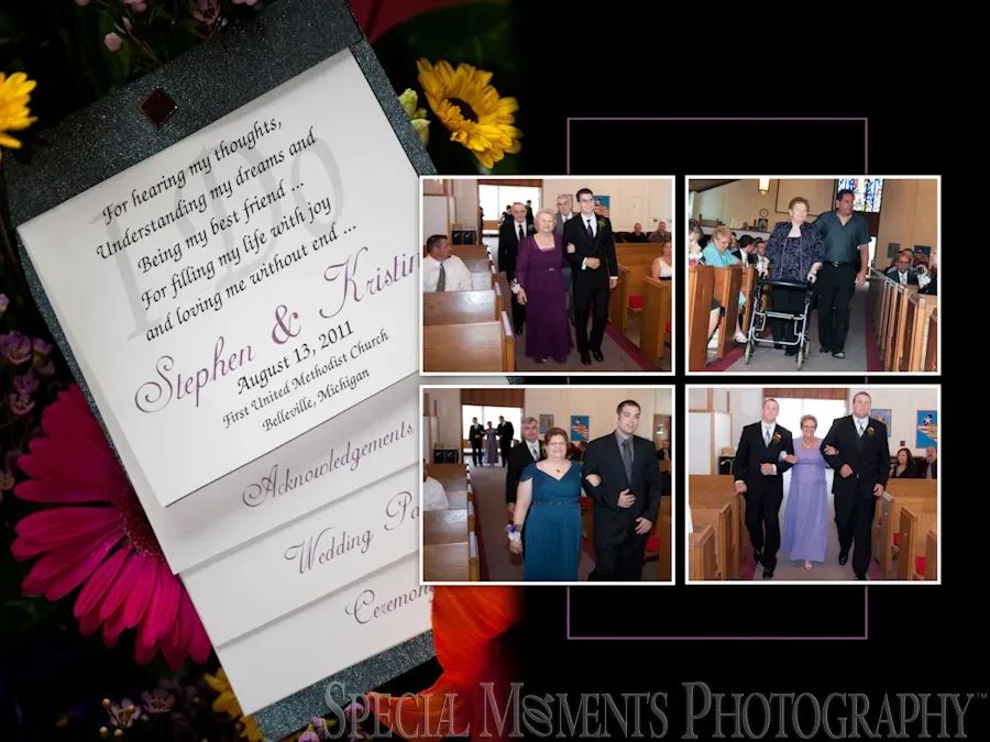 First United Methodist wedding photograph Belleville MI