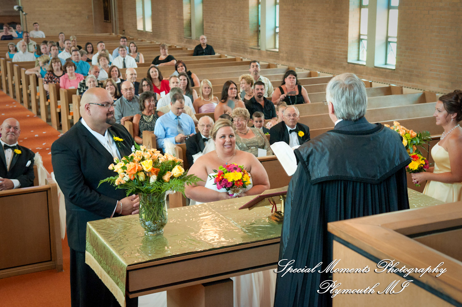Amanda & Jamie at American Hungarian Church Allen Park MI wedding photography
