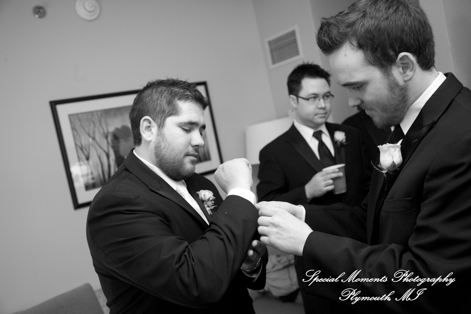 Melissa & Mike at Ss. Mary & Joseph Chapel Plymouth MI wedding photograph