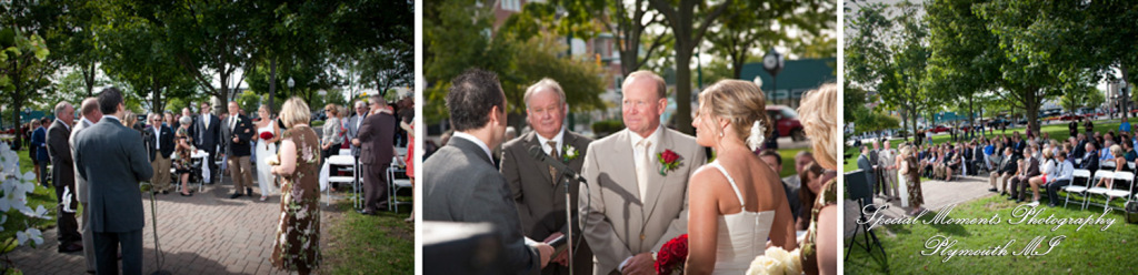 Paula & Peter at Kellogg Park Plymouth MI wedding photograph