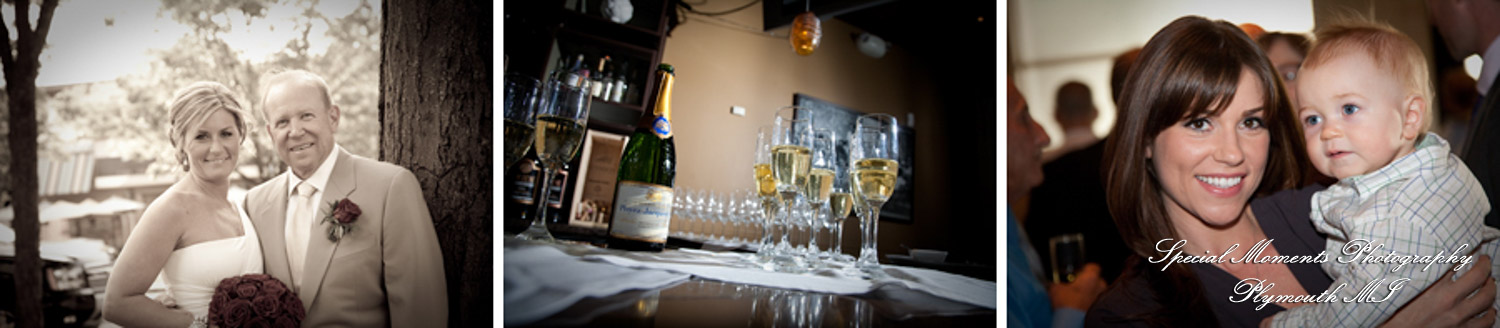 Paula & Peter at Fiamma Grill Plymouth MI wedding photograph