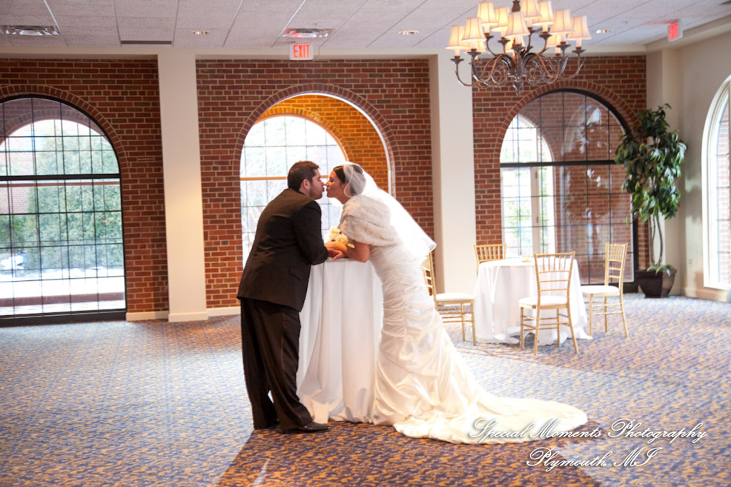 Melissa & Mike at Ss. Mary & Joseph Chapel Plymouth MI wedding photograph