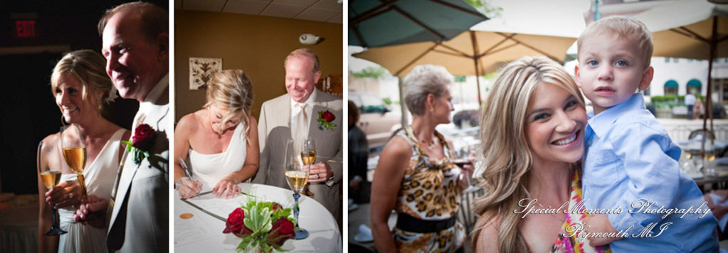 Paula & Peter at Fiamma Grill Plymouth MI wedding photograph