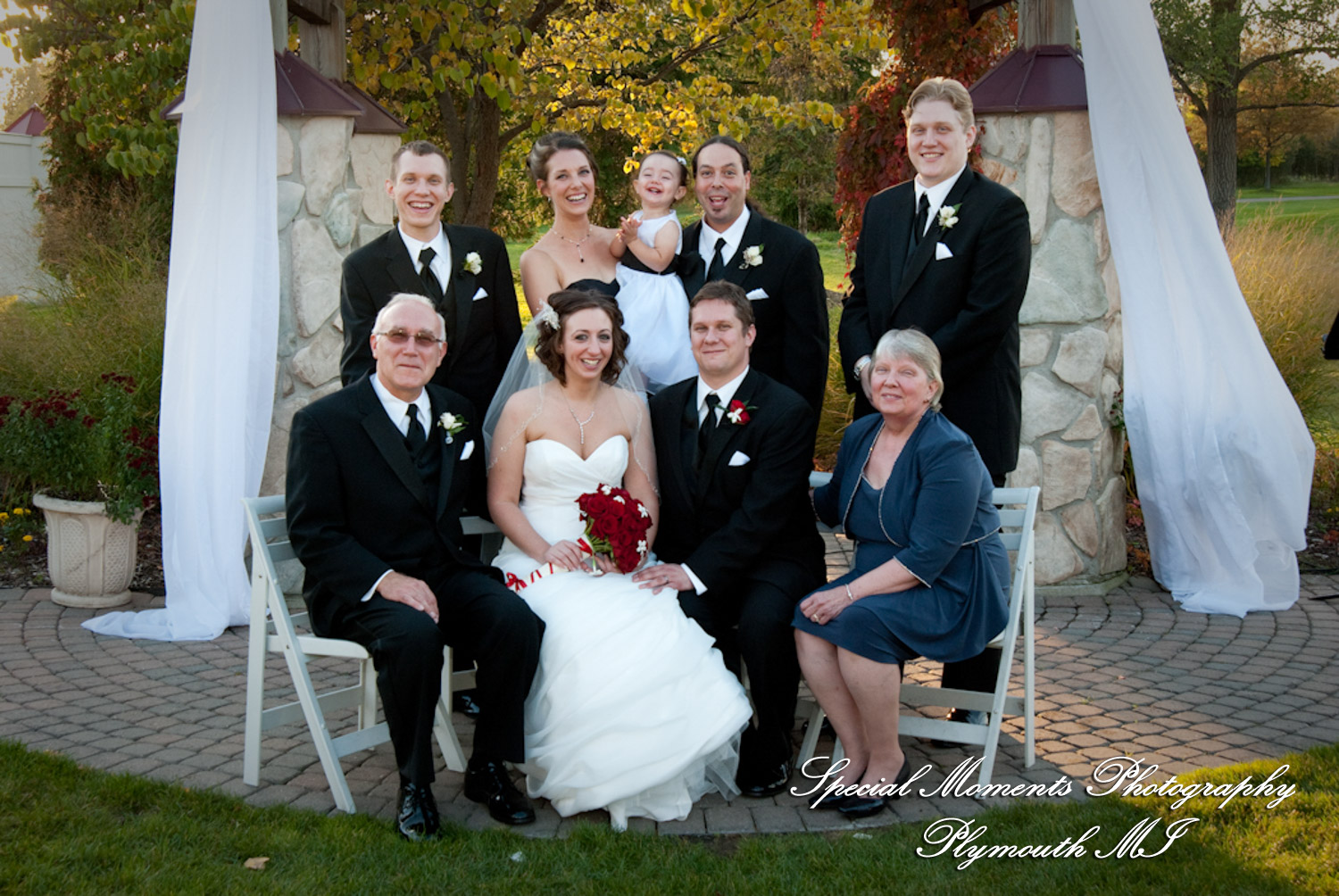 Jennifer & Ian at Glen Oaks Golf Course wedding photography