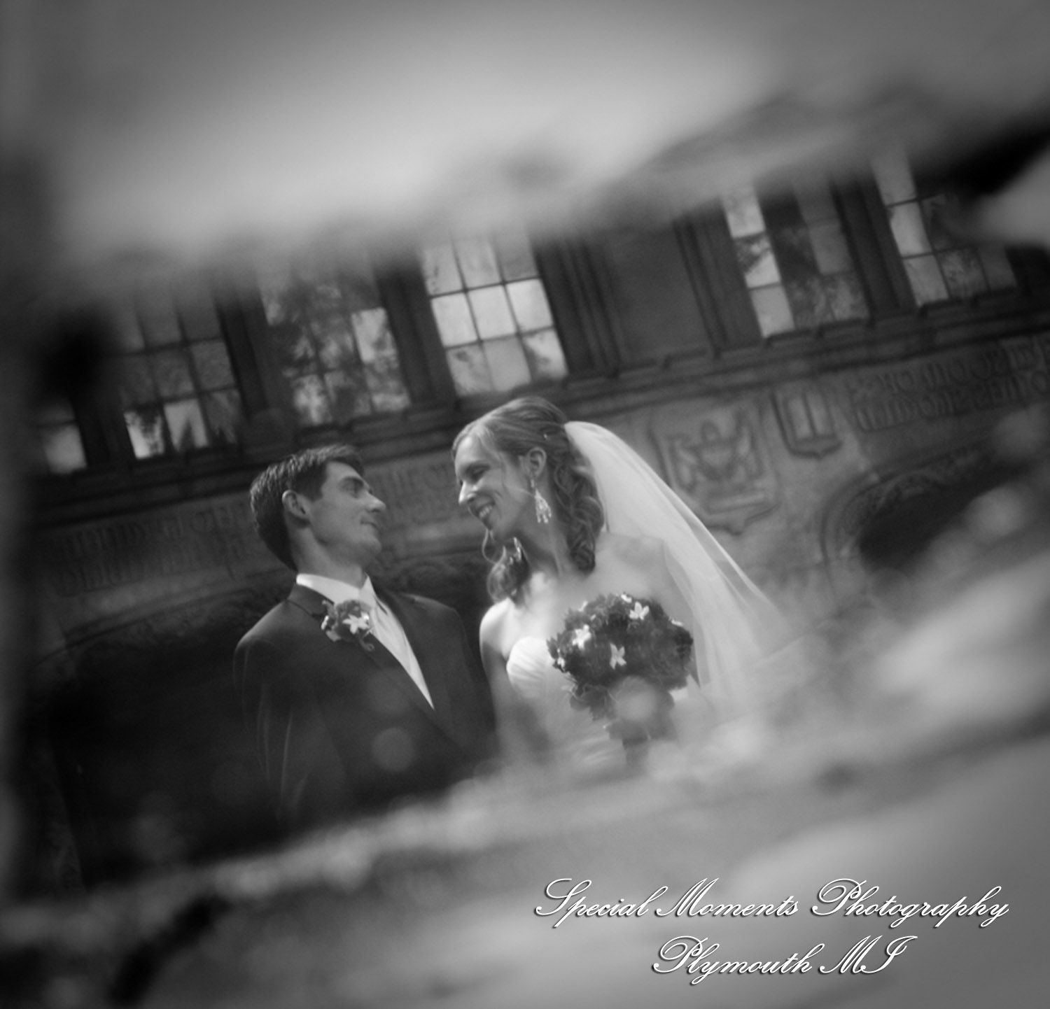 Sara & Rob at Michigan League Ann Arbor MI wedding photography