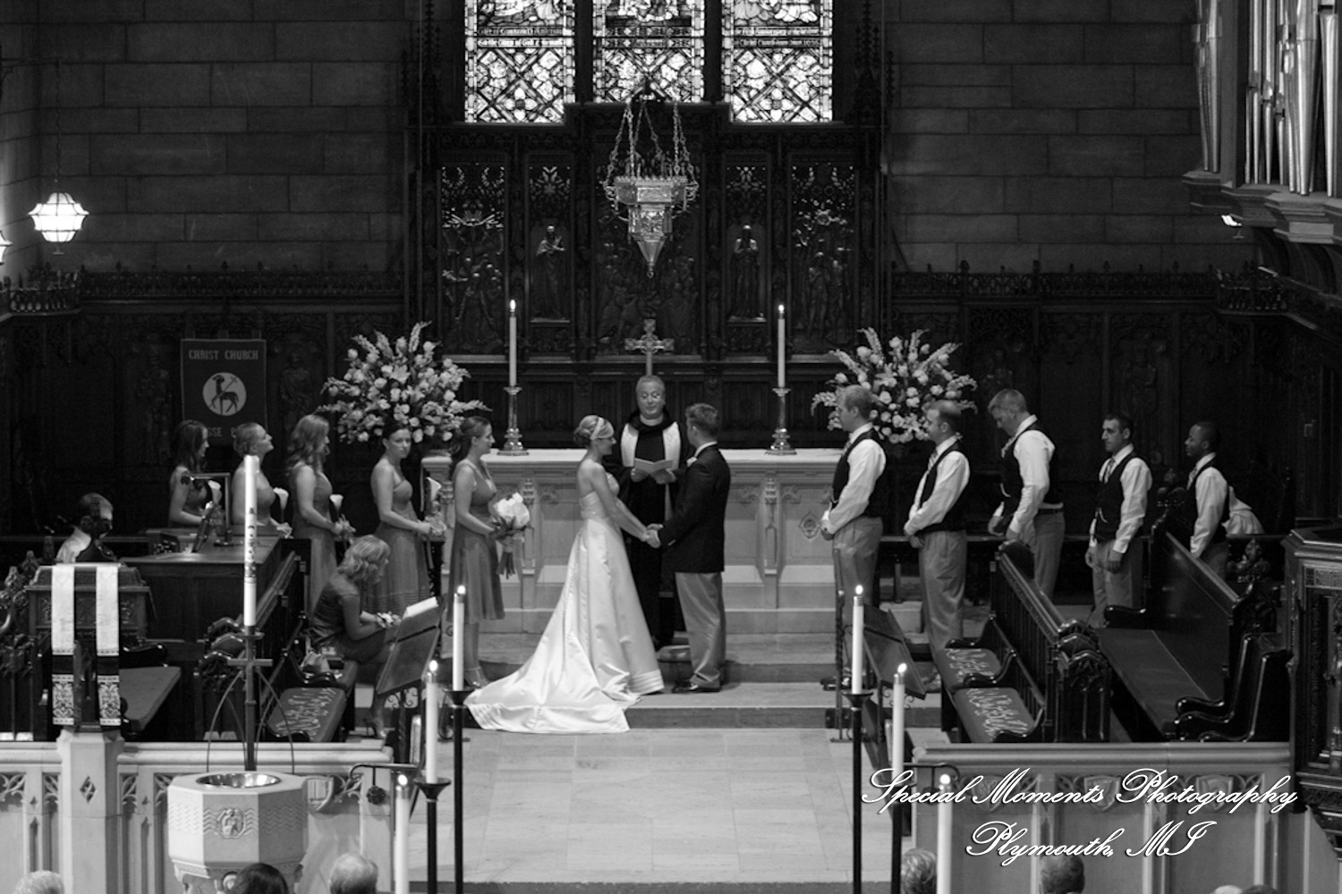 Erin & Patrick at Christ Church Grosse Pointe Grosse Pointe Farms MI wedding photograph