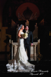 Melissa & Mike at Ss. Mary & Joseph Chapel Plymouth MI wedding photograph