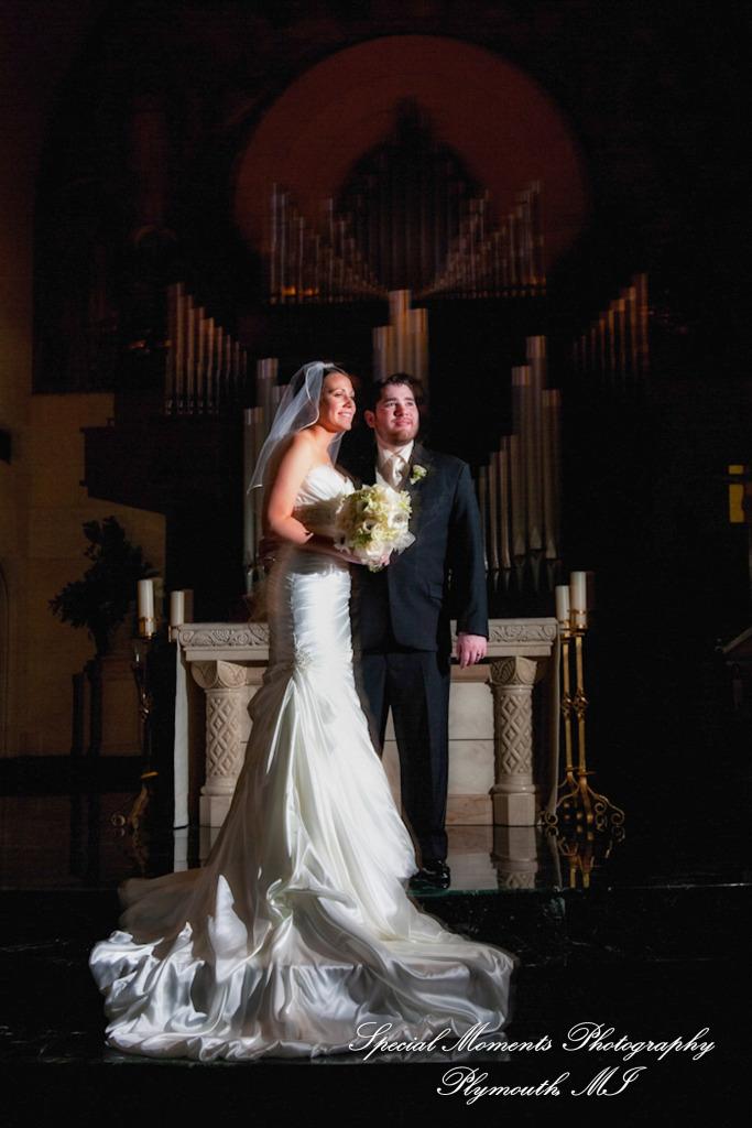 Melissa & Mike at Ss. Mary & Joseph Chapel Plymouth MI wedding photograph