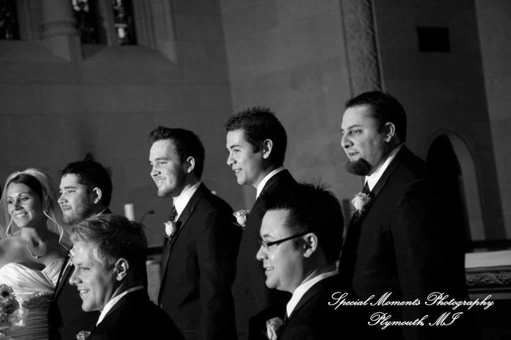 Melissa & Mike at Ss. Mary & Joseph Chapel Plymouth MI wedding photograph