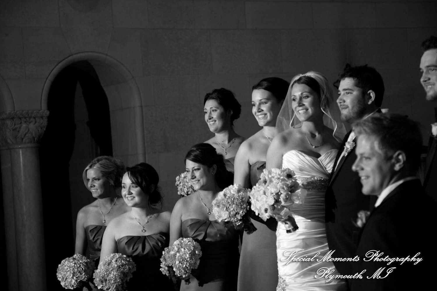 Melissa & Mike at Ss. Mary & Joseph Chapel Plymouth MI wedding photograph