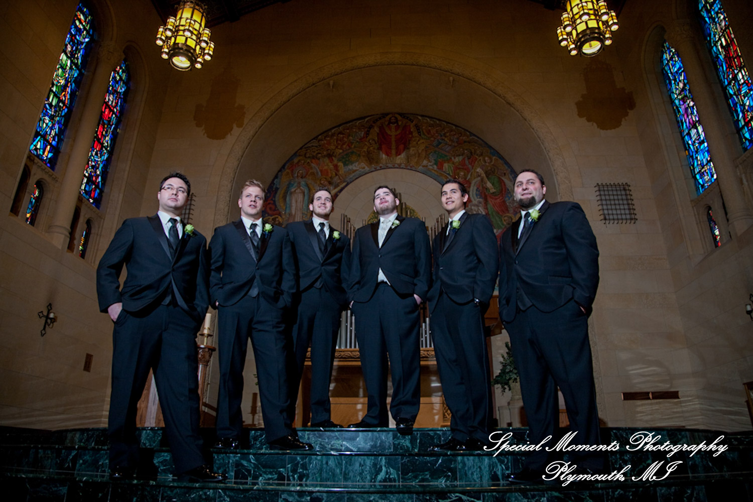 Melissa & Mike at Ss. Mary & Joseph Chapel Plymouth MI wedding photograph