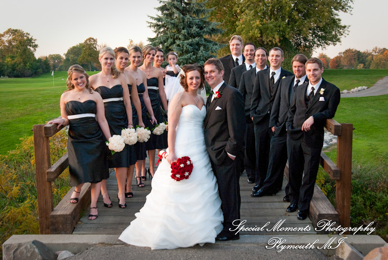 Jennifer & Ian at Glen Oaks Golf Course wedding photography