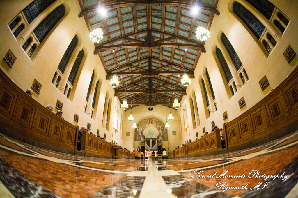 Melissa & Mike at Ss. Mary & Joseph Chapel Plymouth MI wedding photograph