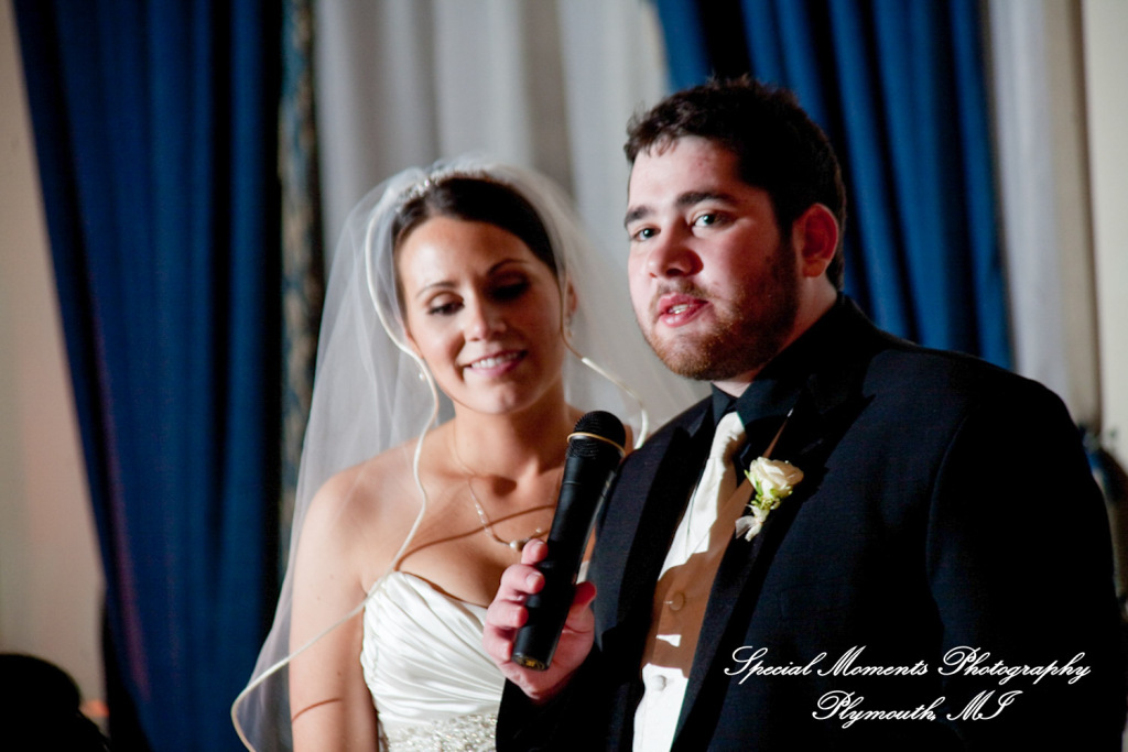 Melissa & Mike at St. John's Resort Grande Ballroom Plymouth MI wedding photograph