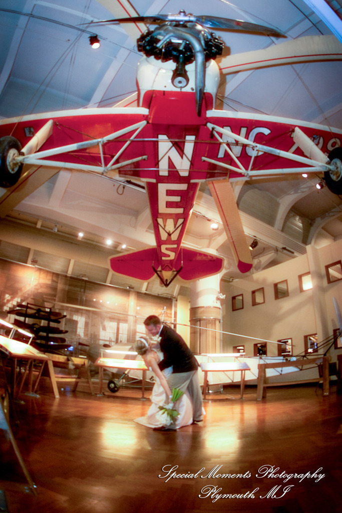 Erin & Patrick at Henry Ford Museum Dearborn MI wedding photograph