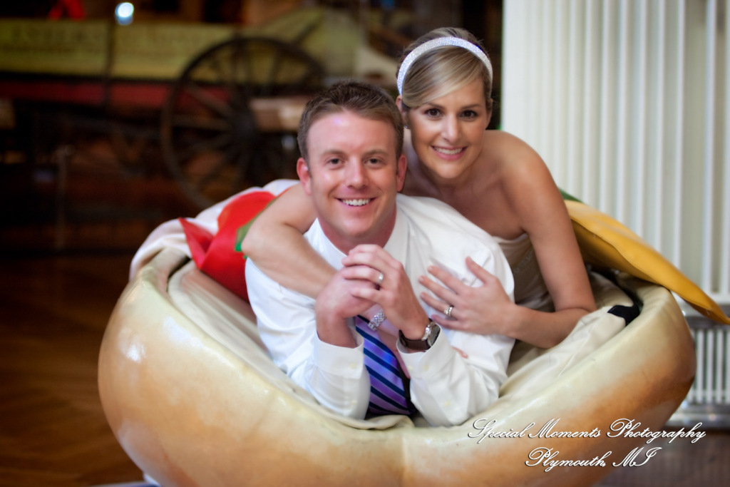 Erin & Patrick at Henry Ford Museum Dearborn MI wedding photograph