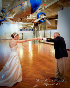 Erin & Patrick at Henry Ford Museum Dearborn MI wedding photograph