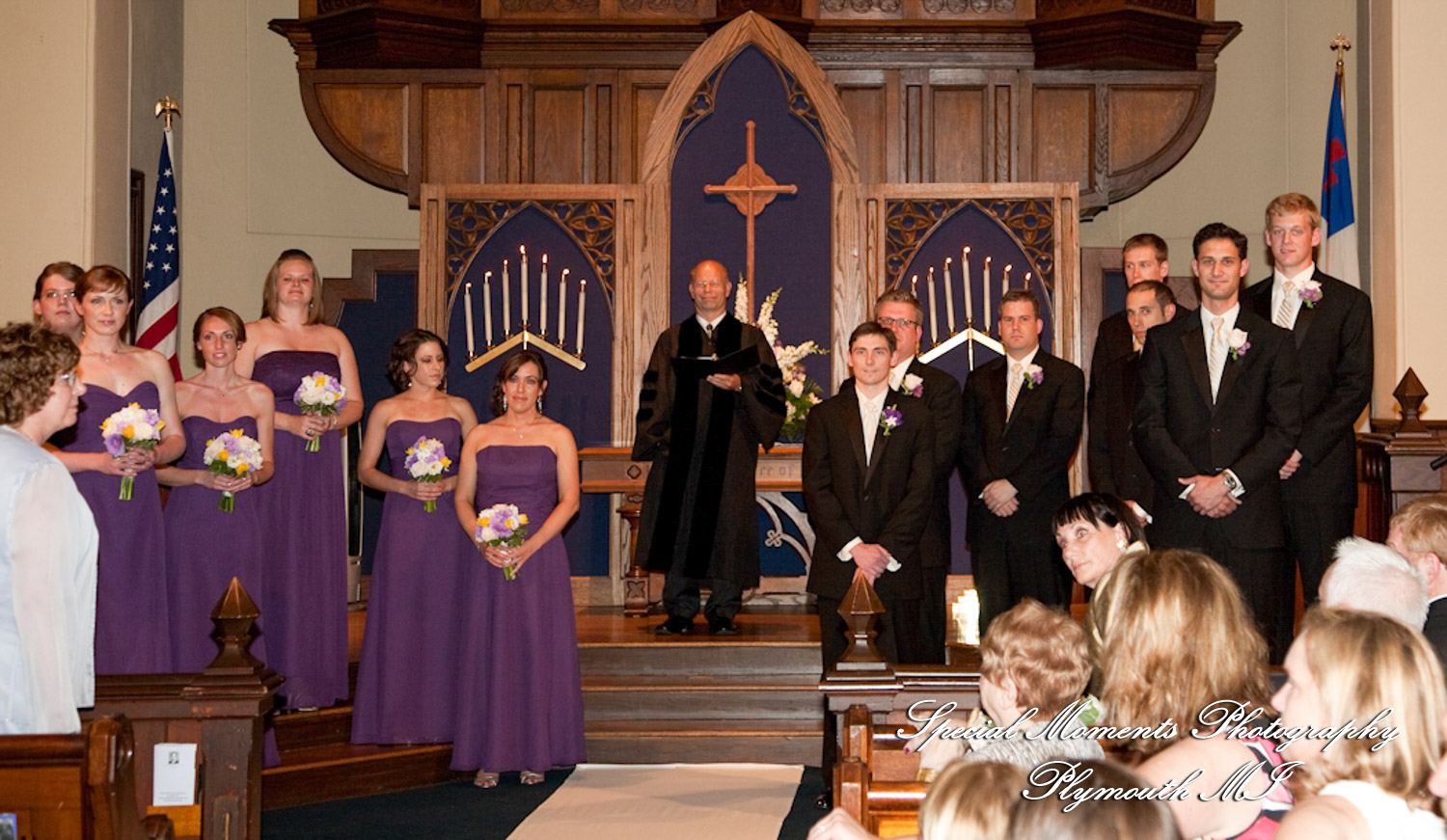 Sara & Rob at First Congregational Ann Arbor MI wedding photography
