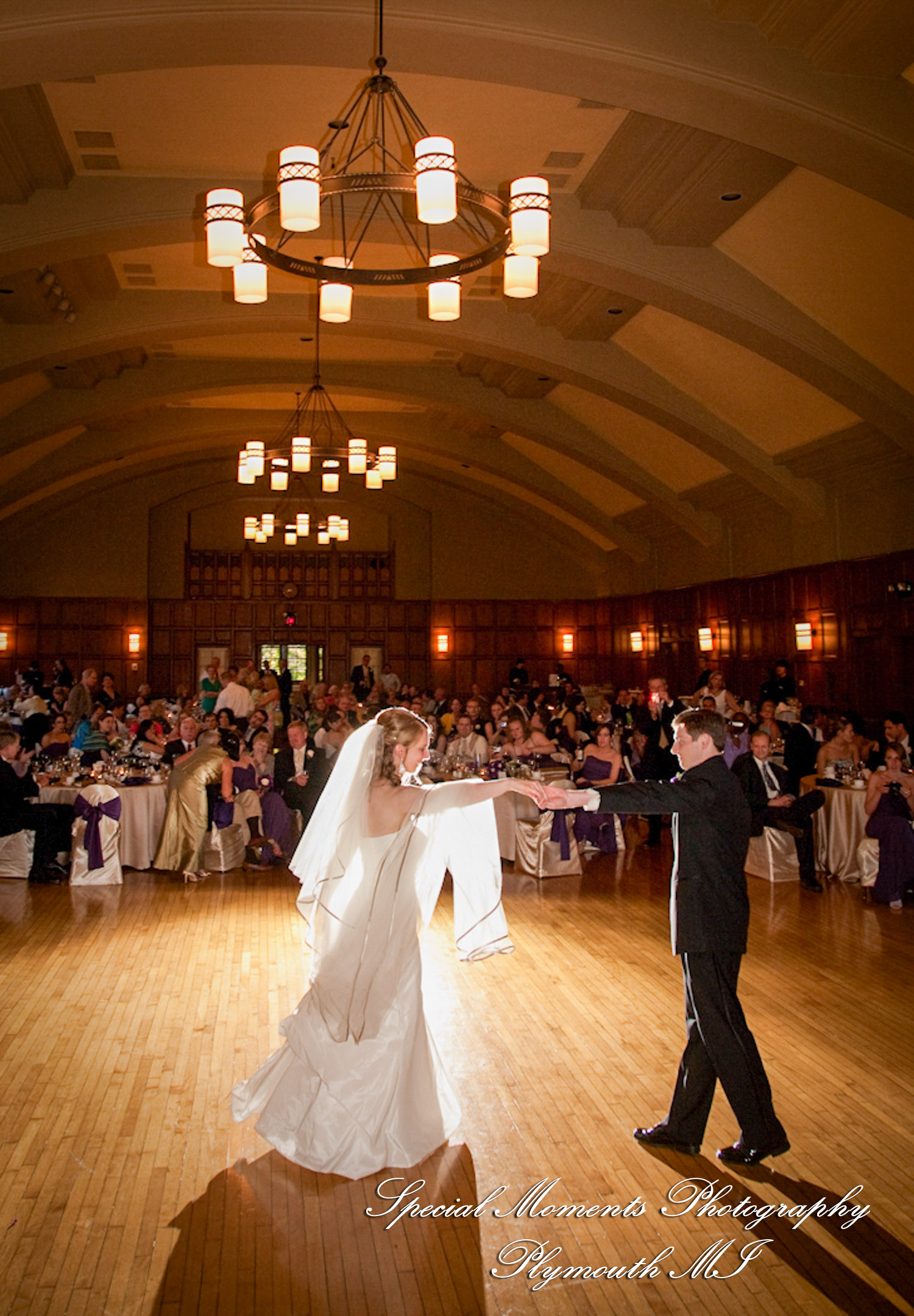 Sara & Rob at Michigan League Ann Arbor MI wedding photography