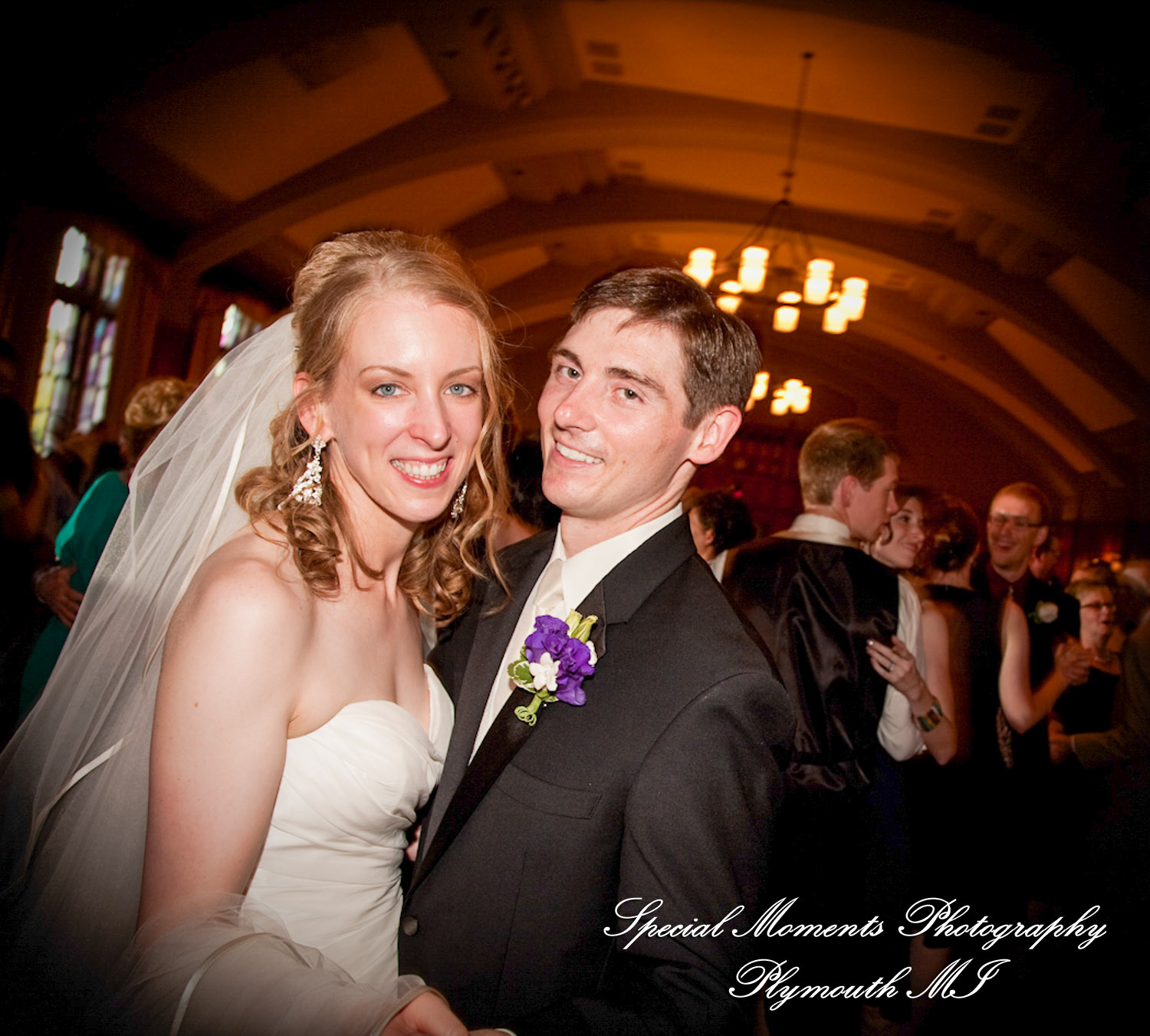 Sara & Rob at Michigan League Ann Arbor MI wedding photography
