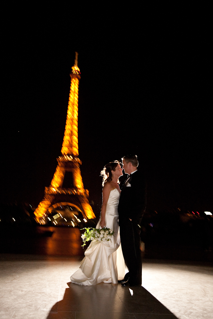 Eiffel Tower Paris France wedding photograph