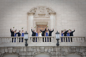 Downtown Detroit MI wedding photograph