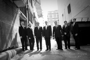 Downtown Detroit MI wedding photograph