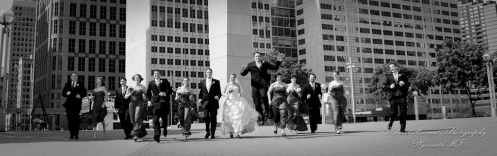 Downtown Detroit MI wedding photograph
