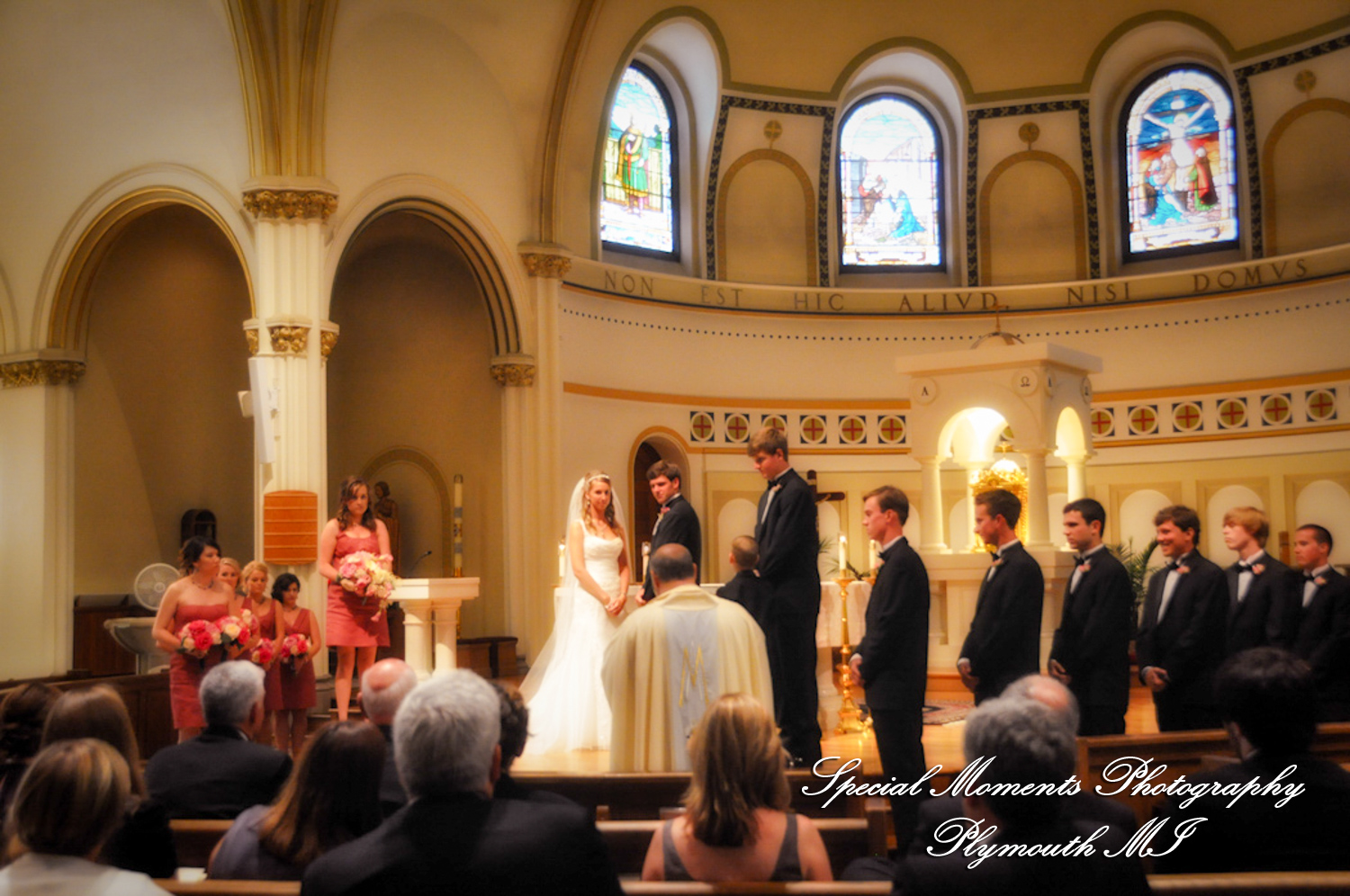 Amanda & Charlie at St. Thomas the Apostle Catholic Church Ann Arbor MI wedding photography