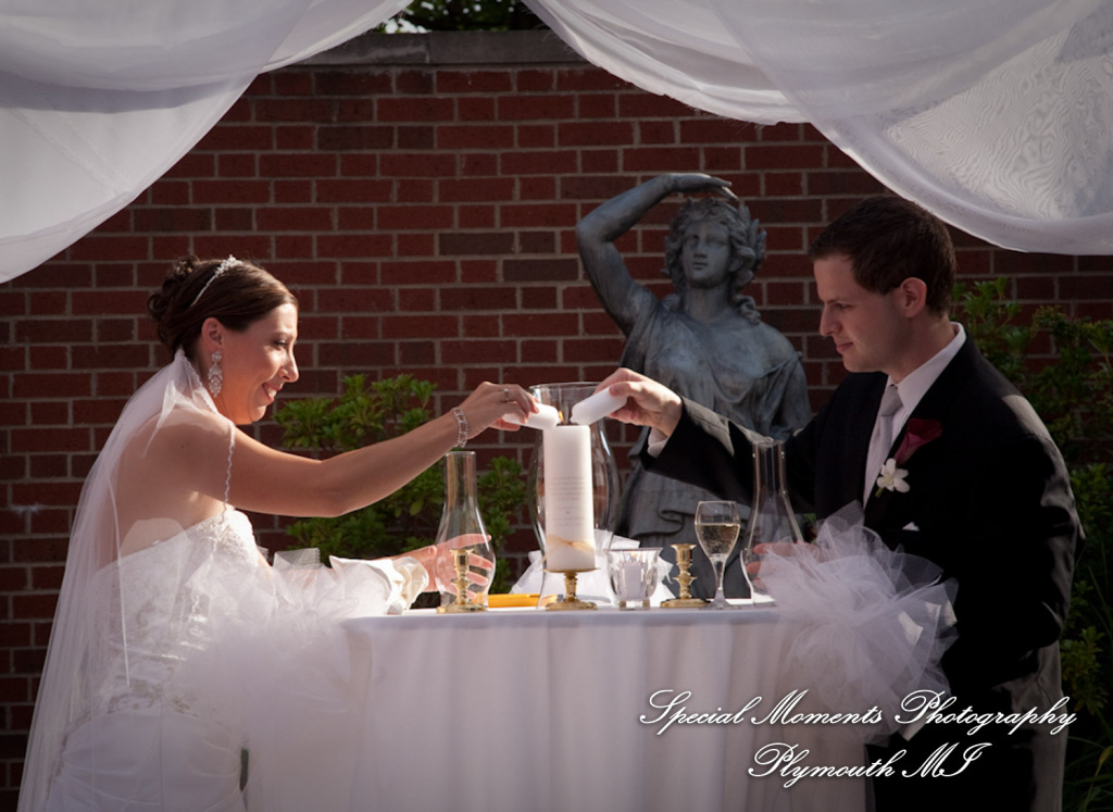 Nicole & Brian at Ginger Meyer Gardens Greenfield Village Dearborn MI wedding photography