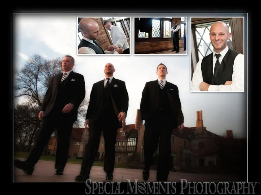 Coffee Table Design - Lou & Brian at Meadow Brook Hall Rochester MI wedding album photograph