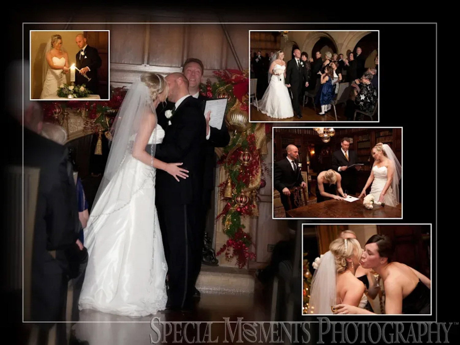Coffee Table Design - Lou & Brian at Meadow Brook Hall Rochester MI wedding album photograph