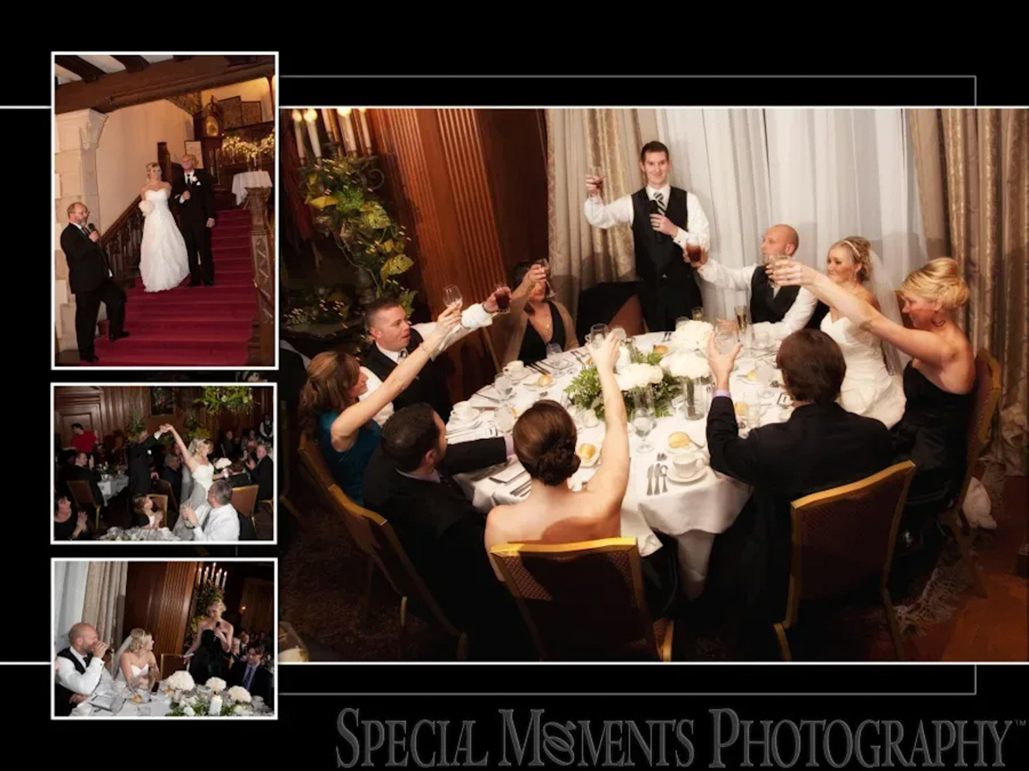Coffee Table Design - Lou & Brian at Meadow Brook Hall Rochester MI wedding album photograph