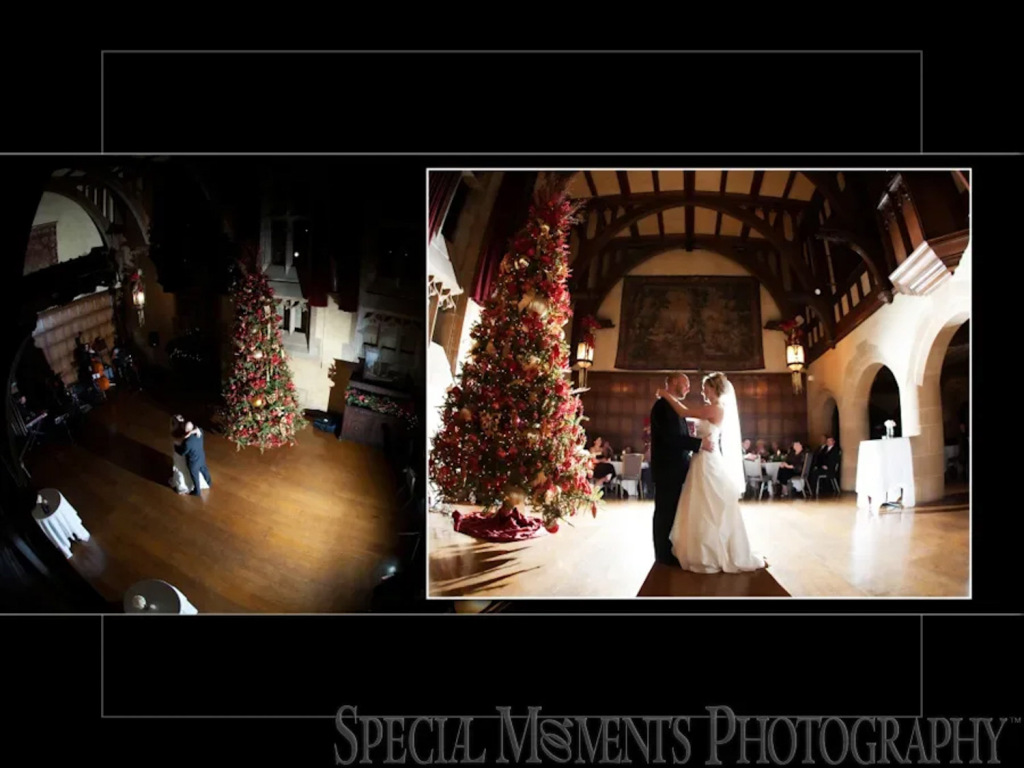 Coffee Table Design - Lou & Brian at Meadow Brook Hall Rochester MI wedding album photograph
