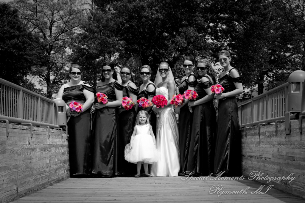 Jennifer & Bradley at Crystal Gardens Howell MI wedding photography