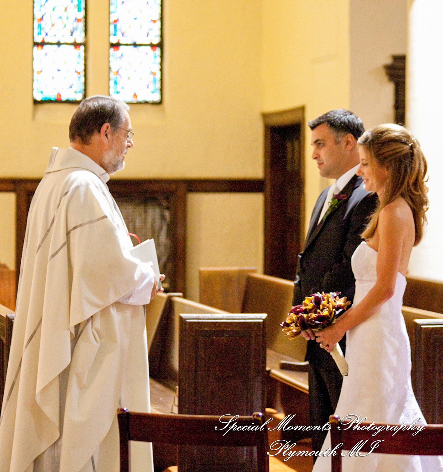 Julie & Ajay at St. Patrick Catholic Church Detroit MI wedding photography