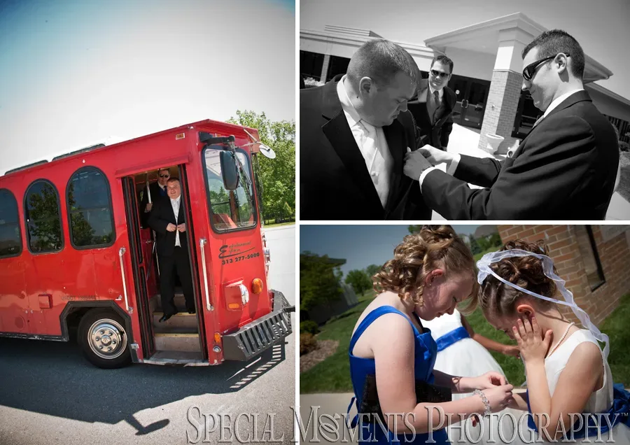 St. Roch Catholic wedding photograph Flat Rock MI