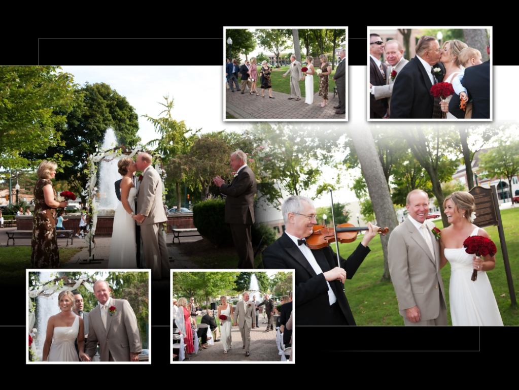 Coffee Table Design - Peter & Paula at Fiamma Grill Plymouth MI wedding album photography