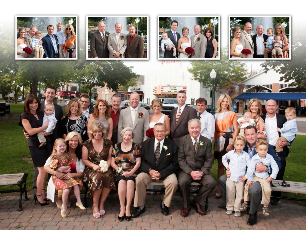 Coffee Table Design - Peter & Paula at Fiamma Grill Plymouth MI wedding album photography