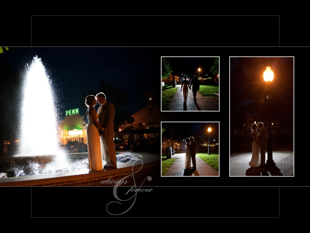 Coffee Table Design - Peter & Paula at Fiamma Grill Plymouth MI wedding album photography