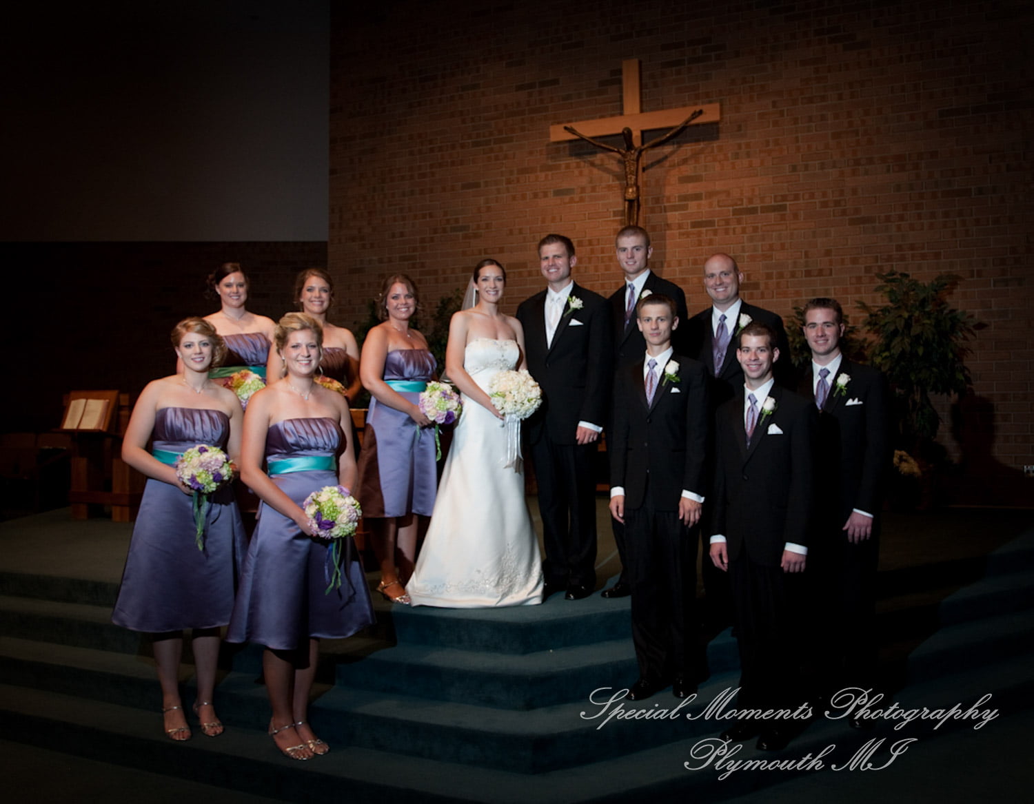 St. John Neumann Canton MI wedding photograph