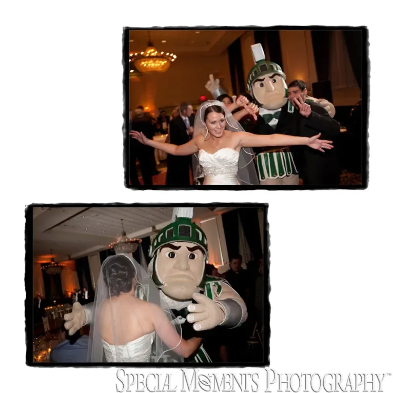 St. John Inn Grande Ballroom Plymouth MI Reception wedding photograph