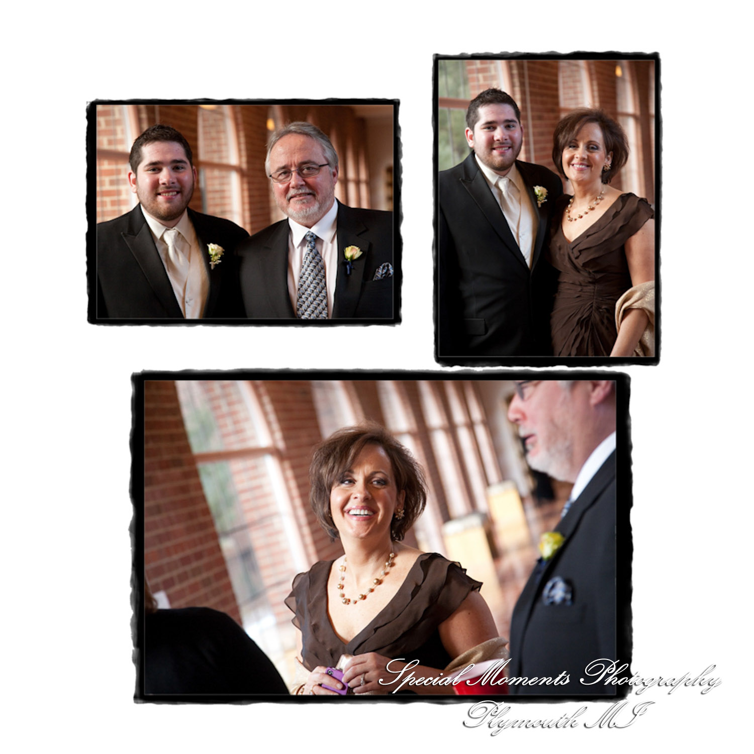 Fine Art Vintage Design - Melissa & Michael at St. John's Resort Grande Ballroom Plymouth MI wedding album photography